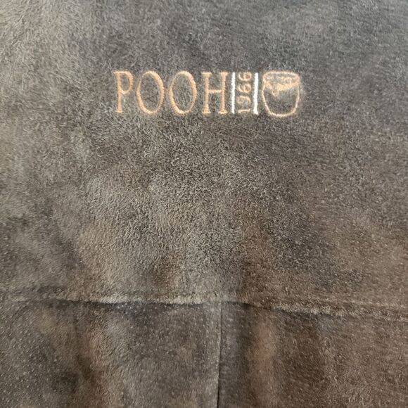 Disney Pooh Leather Suede Vintage Zip Front Jacket Size Medium - Picture 7 of 8